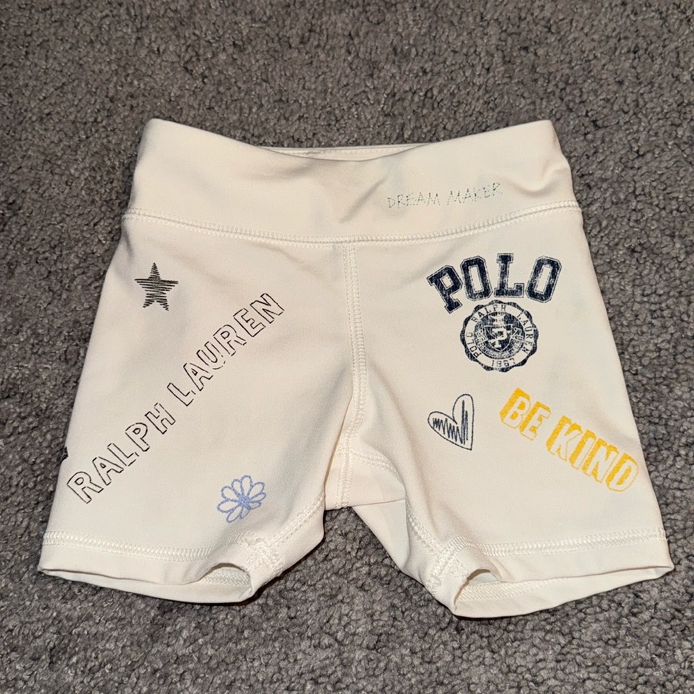 Polo Ralph Lauren Graphic Stretch Interlock Short (Biker Short) - Size 2T
